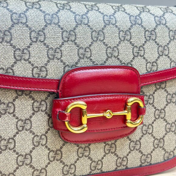 Gucci GG Logo Supreme 1955 Shoulder Bag Crossbody - Picture 7 of 9